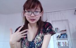 Asian teen talks fast!