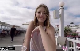 Real Teens - Teen POV pussy play in public